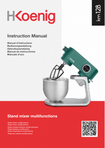 Manual H.Koenig KM128 Stand Mixer