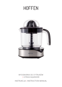 Manual Hoffen CJ-0116-W Citrus Juicer