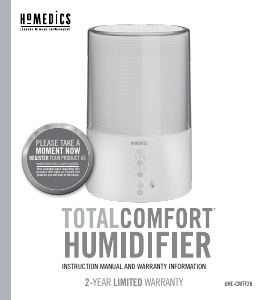 Manual de uso Homedics UHE-CMFT28 Humidificador