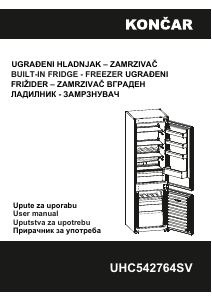 Manual Končar UHC542764SV Fridge-Freezer