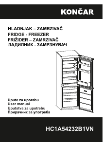 Manual Končar HC1A54232B1VN Fridge-Freezer