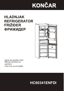 Manual Končar HC60341ENFDI Fridge-Freezer