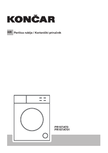 Priručnik Končar PR107AT0 Stroj za pranje rublja