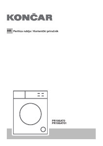 Priručnik Končar PR106AT01 Stroj za pranje rublja