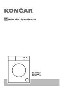Priručnik Končar PR085AT01 Stroj za pranje rublja