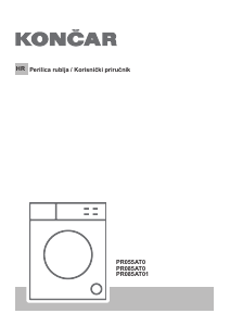 Priručnik Končar PR055AT0 Stroj za pranje rublja