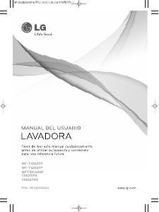 Manual de uso LG T1401TPX Lavadora