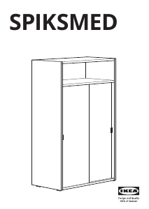 Manual IKEA SPIKSMED Wardrobe