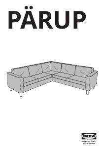 Manuale IKEA PARUP Divano