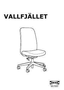 Brugsanvisning IKEA VALLFJALLET Kontorstol