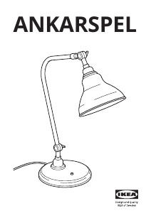 Посібник IKEA ANKARSPEL (desk) Лампа