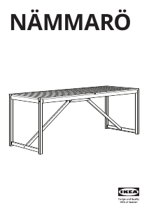 Brugsanvisning IKEA NAMMARO Havebord