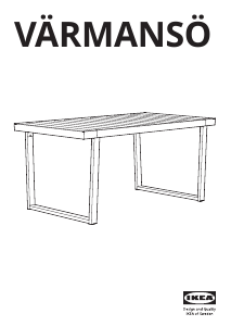 Használati útmutató IKEA VARMANSO Kerti asztal