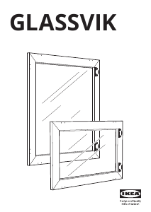 Brugsanvisning IKEA GLASSVIK Skabsdør