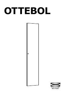 Εγχειρίδιο IKEA OTTEBOL Πόρτα ντουλάπας