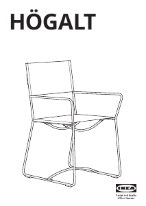 Manuál IKEA HOGALT Židle