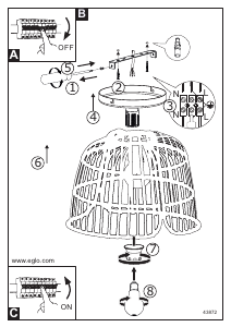 Manual Eglo 43872 Lampă