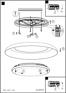 Manuale Eglo 99703 Lampada