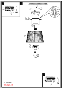 Rokasgrāmata Eglo 390001 Lampa