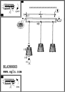 Bedienungsanleitung Eglo 390003 Leuchte