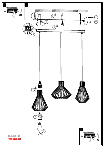 Bruksanvisning Eglo 390125 Lampa