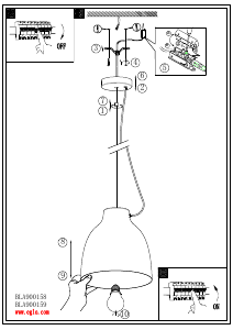 Rokasgrāmata Eglo 900158 Lampa