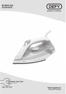 Manual Defy SI8033AO Iron