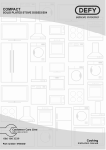 Handleiding Defy DSS554 Fornuis