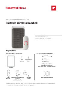 Manual Honeywell RDWL311A2000/E Doorbell
