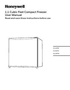 Manual Honeywell H11MFS Freezer