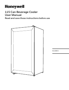 Manual Honeywell H115BCS Refrigerator