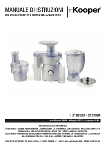 Manual Kooper 2197983 Food Processor