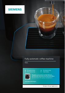 Bruksanvisning Siemens TE655203RWB Kaffebryggare
