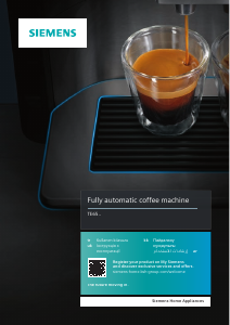 Kullanım kılavuzu Siemens TE655203RWB Kahve makinesi
