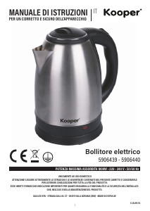 Manuale Kooper 5906439 Bollitore