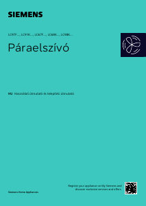 Használati útmutató Siemens LC97FLP60I Páraelszívó