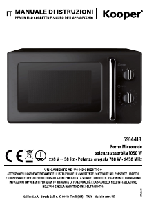 Manual Kooper 5914418 Microwave