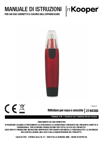 Manual Kooper 2194366 Nose Hair Trimmer