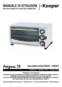 Manual Kooper 2192831 Oven