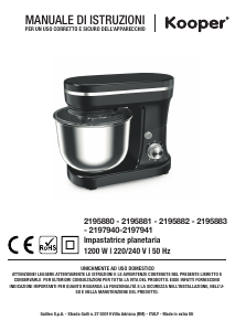 Manual Kooper 2195880 Stand Mixer