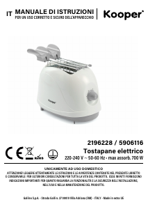 Manual Kooper 2196228 Toaster