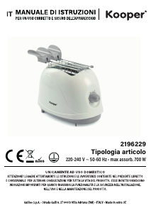 Manual Kooper 2196229 Toaster