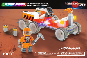 Manual Laser Pegs set 19003 Mission Mars Mineral loader