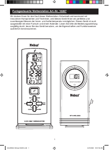 Handleiding Mebus W090 Weerstation