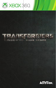 Manual Microsoft Xbox 360 Transformers - Rise of the Dark Spark