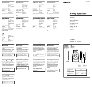 Manual Sony XS-693G Coluna auto