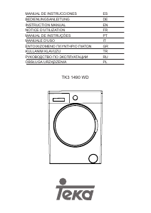 Manual Teka TK3 1490 WD EU Washer-Dryer