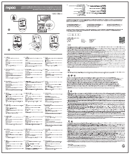 Mode d’emploi Rapoo 1680 Silent Souris