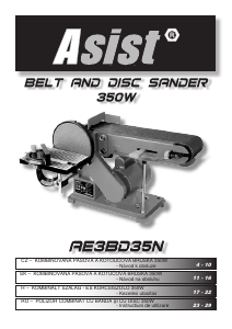 Manuál Asist AE3BD35N Pásová bruska