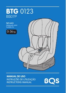 Manual BQS BTG0123 BS07P Cadeira auto